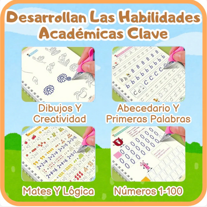 Cuadernillos mágicos DIVERTILETRAS® - PACK 4 UDS